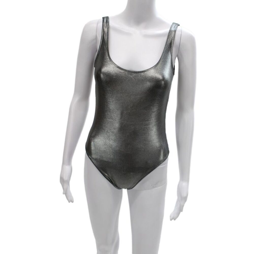 Marie France Van Damme Women One Piece Swimwear Dark Gray Solid Size 1